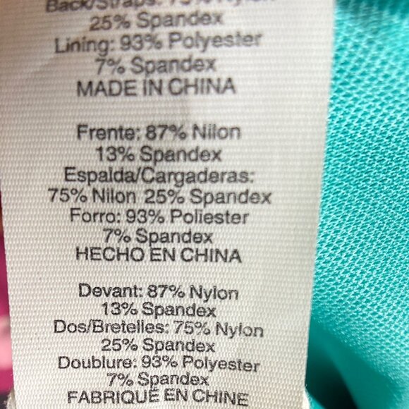 NWT Bleu Rod Beattie Women's Strapless Floral Print Bikini Top, Size 6 - Picture 3 of 9